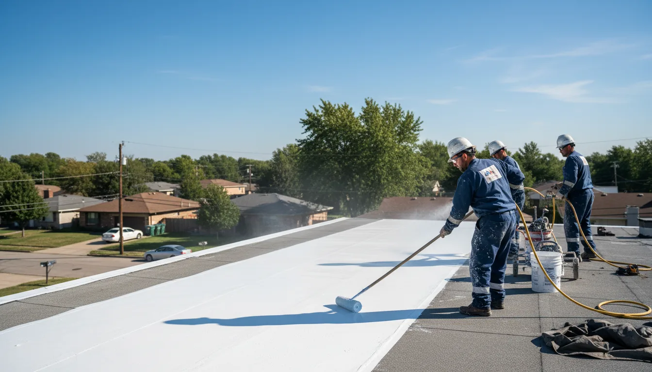Commercial roof coating in Baltimore, OH near me